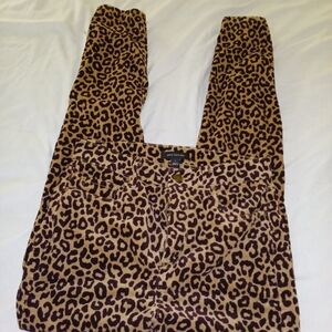 Ann Taylor Animal Print Corduroy Pants